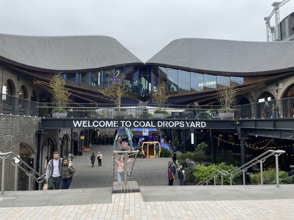 Coal Drops Yard shopping complex, part of the King's Cross Central development scheme in London, England.