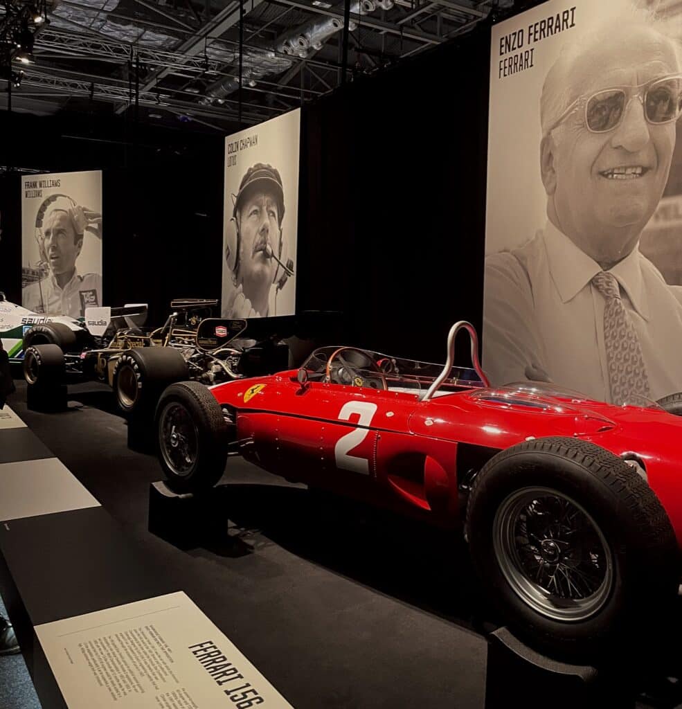 The Ferrari 156 - one of the first Formula 1 cars.