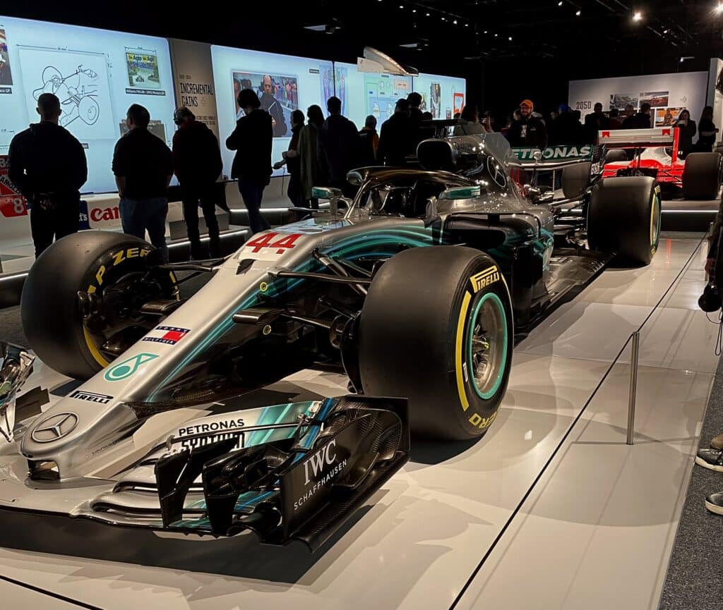 Lewis Hamilton's former Formula 1 car.