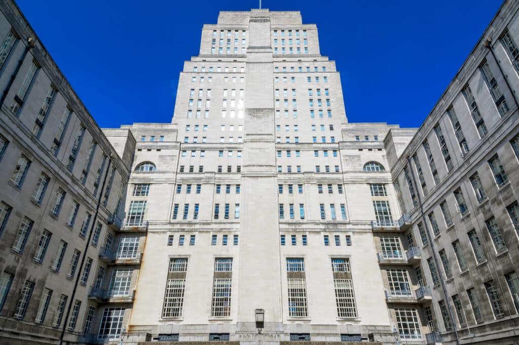 The Senate House Library.